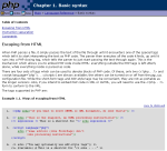 PHP documentation displayed with 'headernostalgia' skin